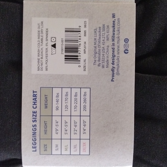 Fleece lined leggings - Picture 2 of 4